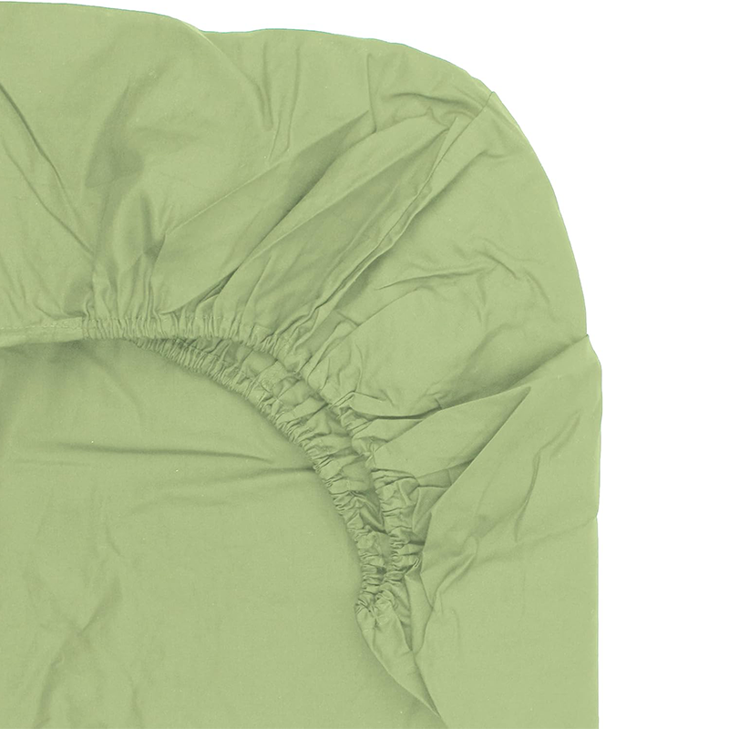 FITTED SHEET – Plain Dyed Polycotton Sheets With Elasticated Corners.