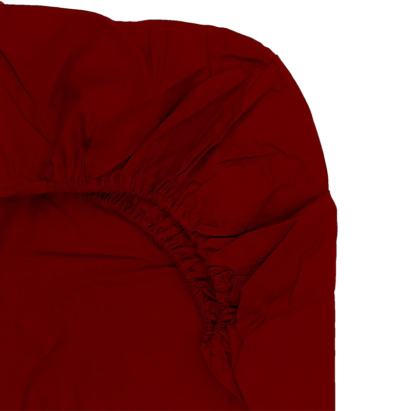 FITTED SHEET – Plain Dyed Polycotton Sheets With Elasticated Corners.