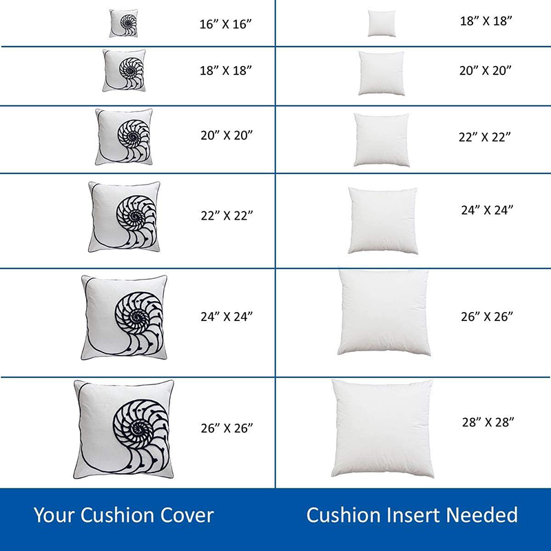 Duck Feather Cushion Pads.