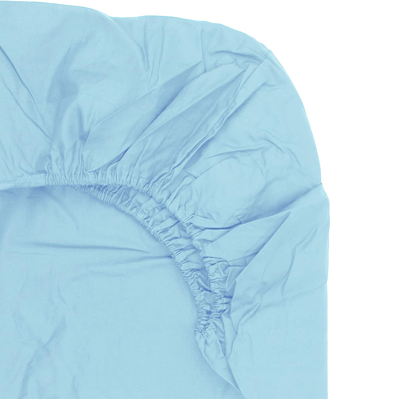 FITTED SHEET – Plain Dyed Polycotton Sheets With Elasticated Corners.