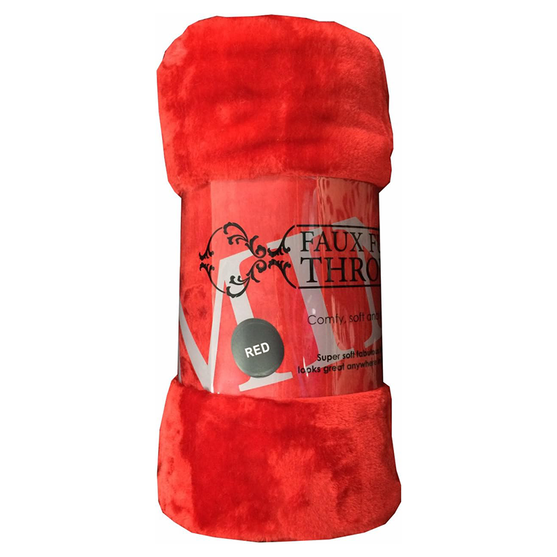 Luxury FAUX FUR THROW Warm & Super Soft Blanket