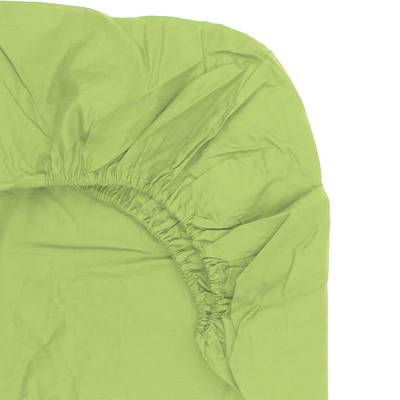 FITTED SHEET – Plain Dyed Polycotton Sheets With Elasticated Corners.