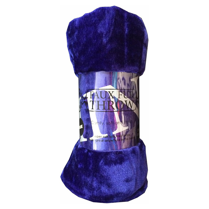 Luxury FAUX FUR THROW Warm & Super Soft Blanket