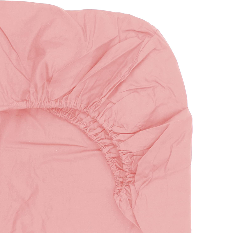 FITTED SHEET – Plain Dyed Polycotton Sheets With Elasticated Corners.