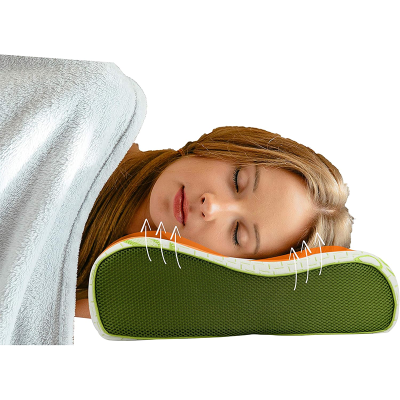Cervical Bamboo Contour Memory Foam Pillow with Removable Cover - Orthopedic Cervical Support (40cm x 60cm)