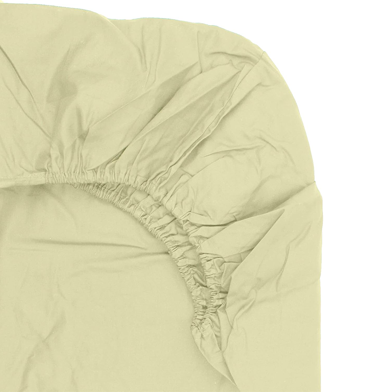 FITTED SHEET – Plain Dyed Polycotton Sheets With Elasticated Corners.
