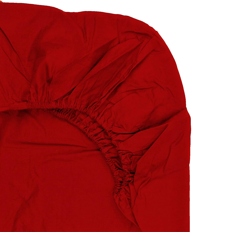 FITTED SHEET – Plain Dyed Polycotton Sheets With Elasticated Corners.